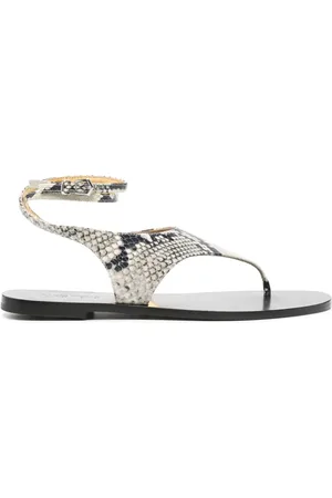 PARIS TEXAS Amalfi Schlangenleder-Sandalen