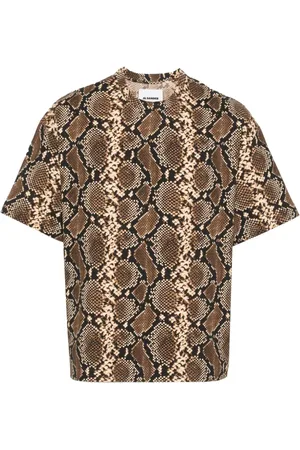 Jil Sander T-Shirt mit Schlangen-Print