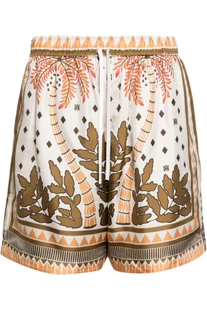 AMIRI Palm Tree Shorts aus Seide