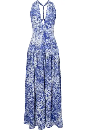 Proenza Schouler Kreppkleid mit abstraktem Print