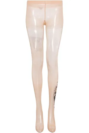 JUNYA WATANABE Strumpfhose mit Totenkopf