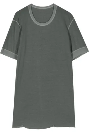11 BY BORIS BIDJAN SABERI T-Shirt mit offenem Saum