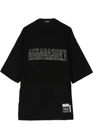 UNDERCOVER T-Shirt mit Slogan-Stickerei
