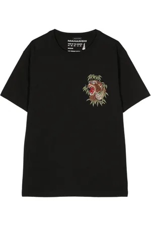 Maharishi Besticktes T-Shirt aus Bio-Baumwolle