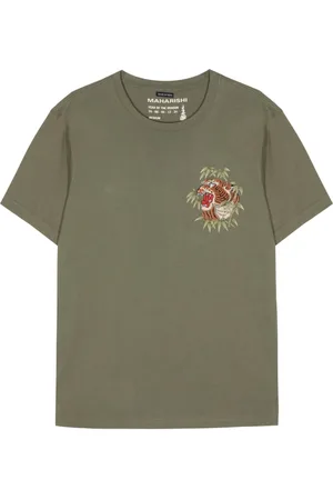 Maharishi T-Shirt mit Tigerstickerei