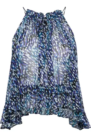 Marant Etoile Fabino Neckholder-Top aus Georgette