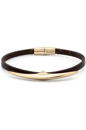 SHAUN LEANE Arc Armband aus -Vermeil und Leder