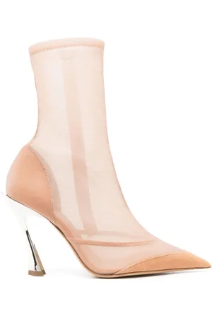 MUGLER Semi-transparente Stiefeletten, 100mm