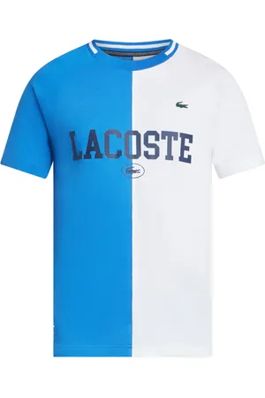 Lacoste Zweifarbiges T-Shirt mit Logo-Print