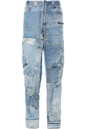GREG LAUREN Jeans im Patchwork-Look