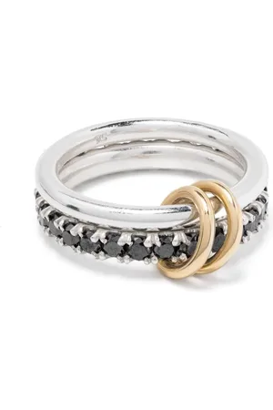 SPINELLI KILCOLLIN Verbundene 18kt Enzo SG Noir Gelbgoldringe mit Diamanten