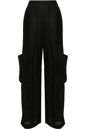 ERMANNO SCERVINO Leinenhose mit Faltendetail
