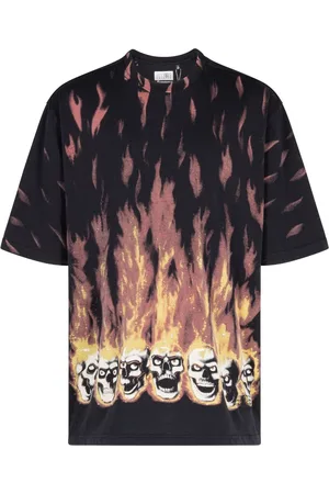 Supreme X MM6 Maison Margiela T-Shirt mit Flammen-Print