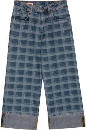 Molly Goddard Weite Jeans mit Karomuster