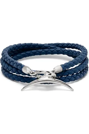 SHAUN LEANE Quill Armband aus recyceltem Sterlingsilber und Leder