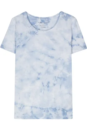 Majestic T-Shirt mit Batikmuster