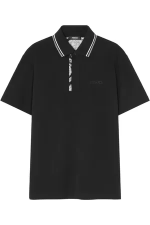 VERSACE Poloshirt mit Barocco-Stickerei