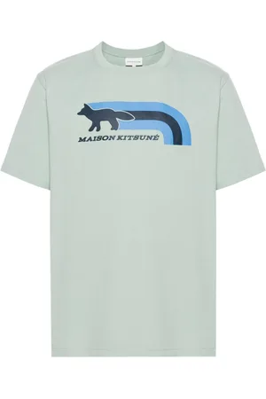 Maison Kitsuné T-Shirt mit Logo-Applikation