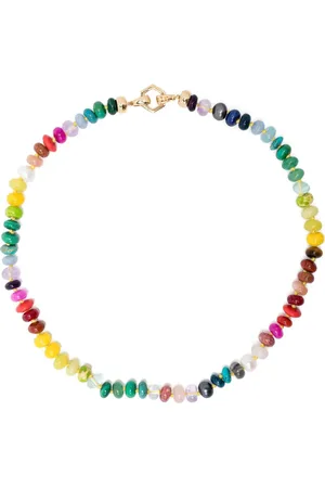 HARWELL GODFREY 18kt Rainbow Foundation Gelbgoldhalskette mit Schmucksteinen