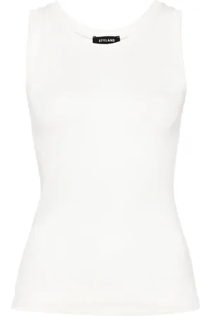 Styland Trägershirt mit rundem Ausschnitt