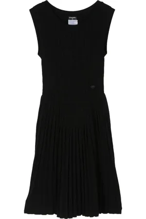 CHANEL 2007 Trägerkleid aus geripptem Strick