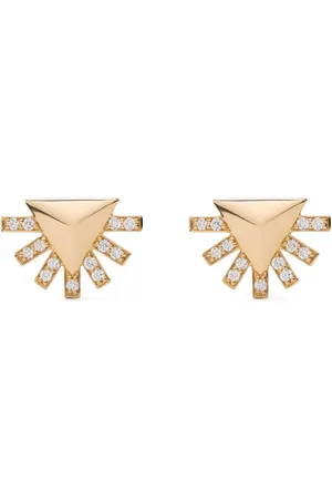 HARWELL GODFREY 18kt Sunburst Gelbgoldohrstecker mit Diamanten