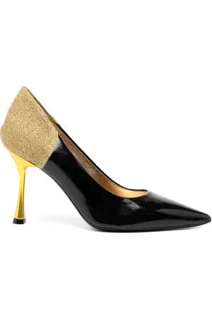 Madison.Maison Alena Black/Gold Pumps 65mm