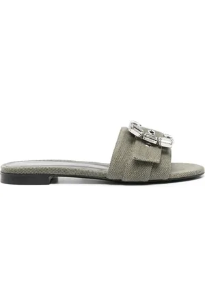 ROBERTO FESTA Jeans-Slipper mit Kristallschnalle