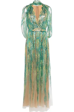 Elie saab Tüllrobe mit Pailletten