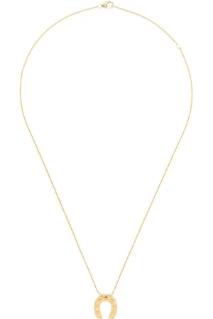 HARWELL GODFREY 18kt Mini Horseshoe Gelbgoldhalskette mit Anhänger