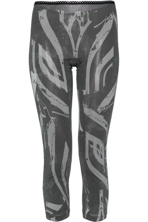 YOHJI YAMAMOTO Strumpfhose mit abstraktem Print