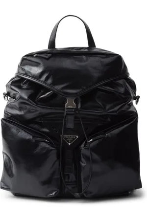 Prada Rucksack mit Logo-Schild