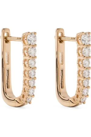 Dana Rebecca Designs 14kt Ava Bea Gelbgoldcreolen mit Diamanten