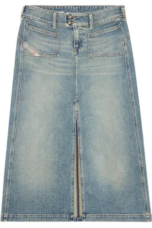 Diesel De-Hush Midirock aus Denim