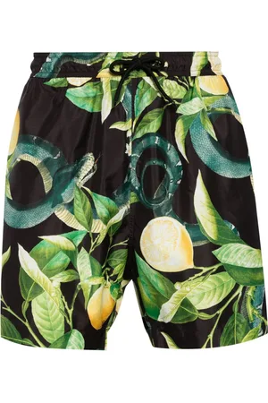 Roberto Cavalli Badeshorts Tiger Tooth-Detail