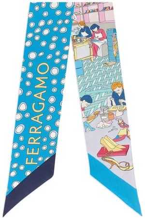 Salvatore Ferragamo Seidenschal mit Logo-Print