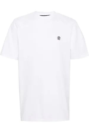Roberto Cavalli T-Shirt mit Monogramm-Stickerei