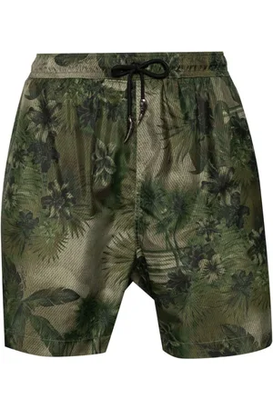 Roberto Cavalli Badeshorts mit Camouflage-Print