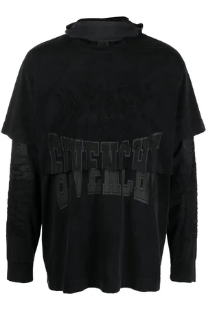 Givenchy Langarmshirt mit Logo-Stickerei