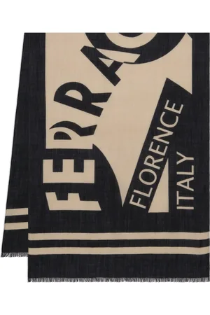 Salvatore Ferragamo Intarsien-Schal mit Logo