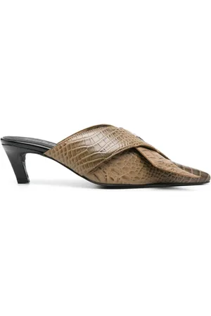 Kennel & Schmenger Zina Mules mit Kroko-Prägung 60mm