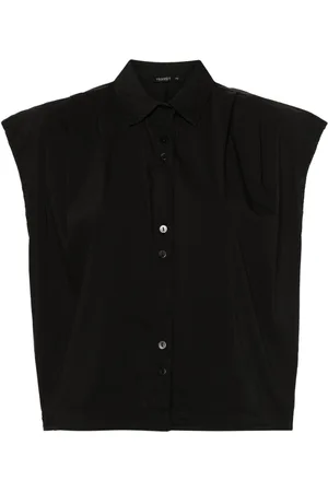 TRANSIT Ärmellose Bluse mit Abnähern