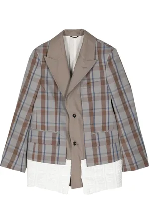 TOGA PULLA Karierter Blazer mit Einsätzen