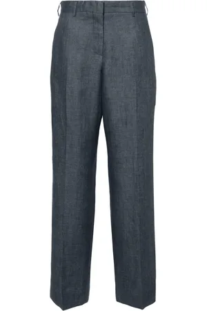 Palm Angels Straight-Leg-Leinenhose mit Streifen