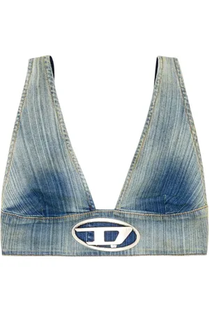 Diesel De-Elly-S Cropped-Top aus Denim