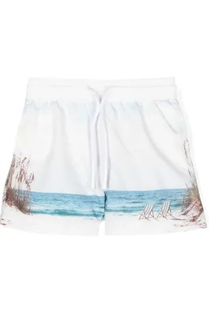 PATACHOU Badeshorts mit Strand-Print