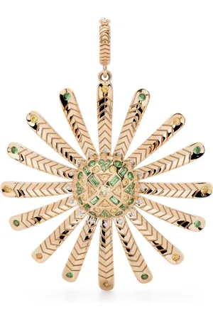 HARWELL GODFREY 18kt Major Sunflower Gelbgoldanhänger