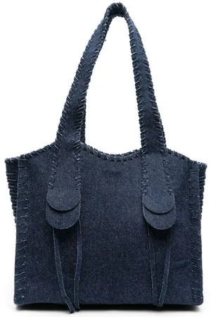 Chloé Mittelgroße Monty Handtasche aus Denim