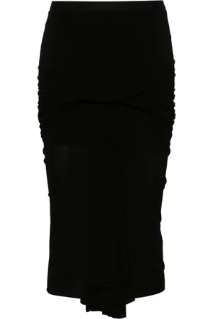 Rick Owens Drapierter Midirock