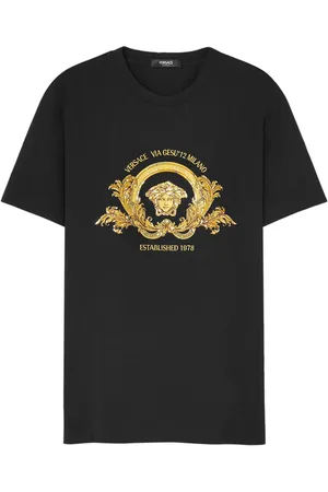 VERSACE Coupe Blason T-Shirt mit Stickerei
